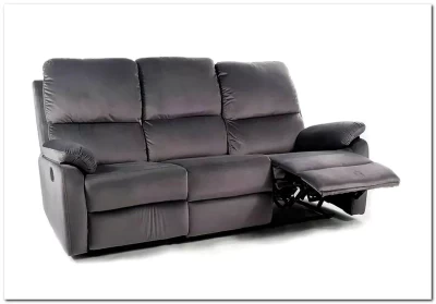 Диван-реклайнер Signal SPENCER 3 VELVET (серый)