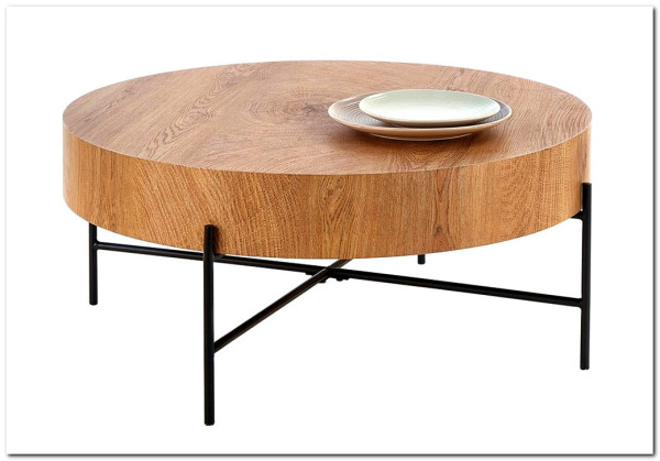 Стол журнальный Halmar BROOKLYN (дуб натуральный/черный)