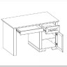 Стол письменный Marselle BIU130 BRW для гостиной по цене 23 160 руб.