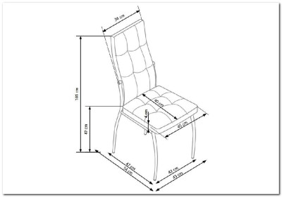 Стул кухонный Halmar K416 (синий)