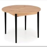 Стол обеденный Halmar PIVOT 102 (дуб артизан/черный)