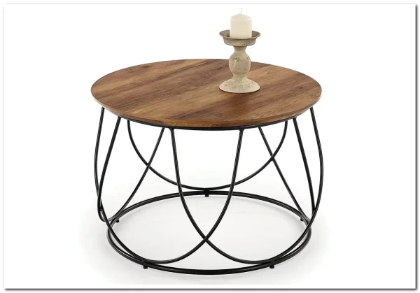 Журнальный столик HALMAR NUBIRA орех / черный