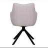 Стул кухонный Signal AZALIA Velvet Bluvel 30 поворотный (светло-бежевый/черный)