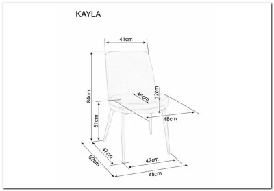 Стул кухонный Signal Kayla Bluvel19 (черный)