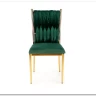 Стул кухонный K436  Halmar (темно-зеленый/золотой)