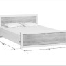 Купить Кровать Koen LOZ140x200 ясень снежный BRW с доставкой по России по цене производителя можно в магазине Другая Мебель в Краснодаре