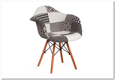 Кресло Secret De Maison CINDY SOFT (EAMES) (mod. 101) black/white (черный/белый)