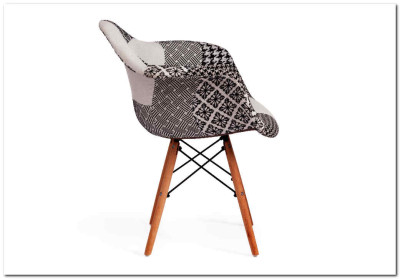 Кресло Secret De Maison CINDY SOFT (EAMES) (mod. 101) black/white (черный/белый)