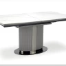 Стол обеденный Halmar DANCAN раскладной (белый мрамор/серый/черный)