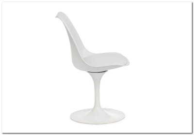 Стул TULIP FASHION CHAIR (mod.109) белый / белый