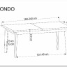 Стол обеденный Halmar EDMONDO 160 раскладной (дуб)