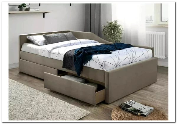 Кровать Signal ELIOT Velvet tap. 228 (бежевый) 120/200