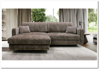 Диван Марко с широкой оттоманкой Soft Time