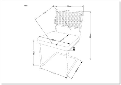 Стул кухонный Halmar K504 (серый)