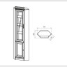 Стеллаж угловой BA-14 L/P BARCELONA Taranko