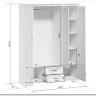 Купить Шкаф Кентаки SZF5D2S белый BRW  с доставкой по России по цене производителя можно в магазине Другая Мебель в Краснодаре