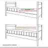 Двухъярусная кровать из сосны Нуф-Нуф купить по цене 30 508 руб. в магазине Другая Мебель в Краснодаре