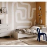 Кровать Ева (Хельга) LOZ120x200 белый BRW