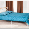 Купить Кровать Iris (mod.9311) дерево гевея/металл, 160*200 см (Queen bed), Белый (White) с доставкой по России по цене производителя можно в магазине Другая Мебель в Краснодаре