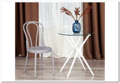 Стул THONET (mod. PL62) пластик Grey (Cерый) 09