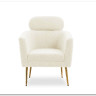 Кресло Halmar MELISA (кремовый/золотой)