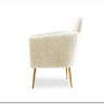 Кресло Halmar MELISA (кремовый/золотой)