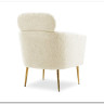 Кресло Halmar MELISA (кремовый/золотой)