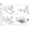 Кровать CASSANDRA 120/200 Halmar