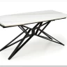Стол обеденный Halmar ALFREDO 160 (белый мрамор/черный)